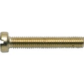 Zylinderschraube DIN 84 mit Schlitz, Messing, M2,5 x 10